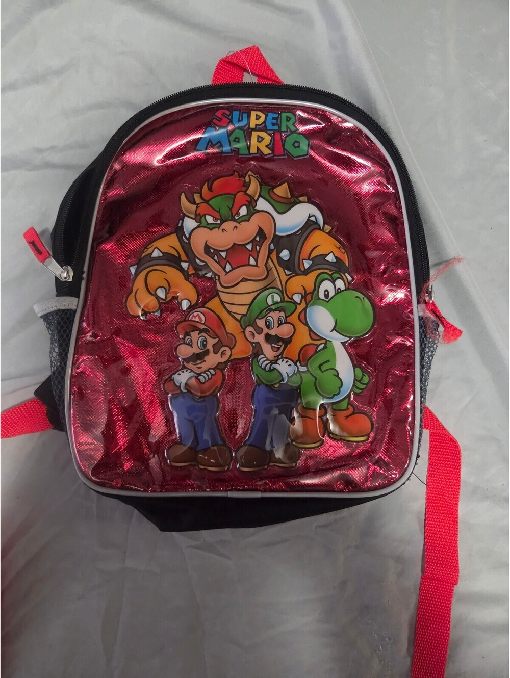 Super Mario Kids Backpack with Bowser, Mario, Luigi, and Yoshi